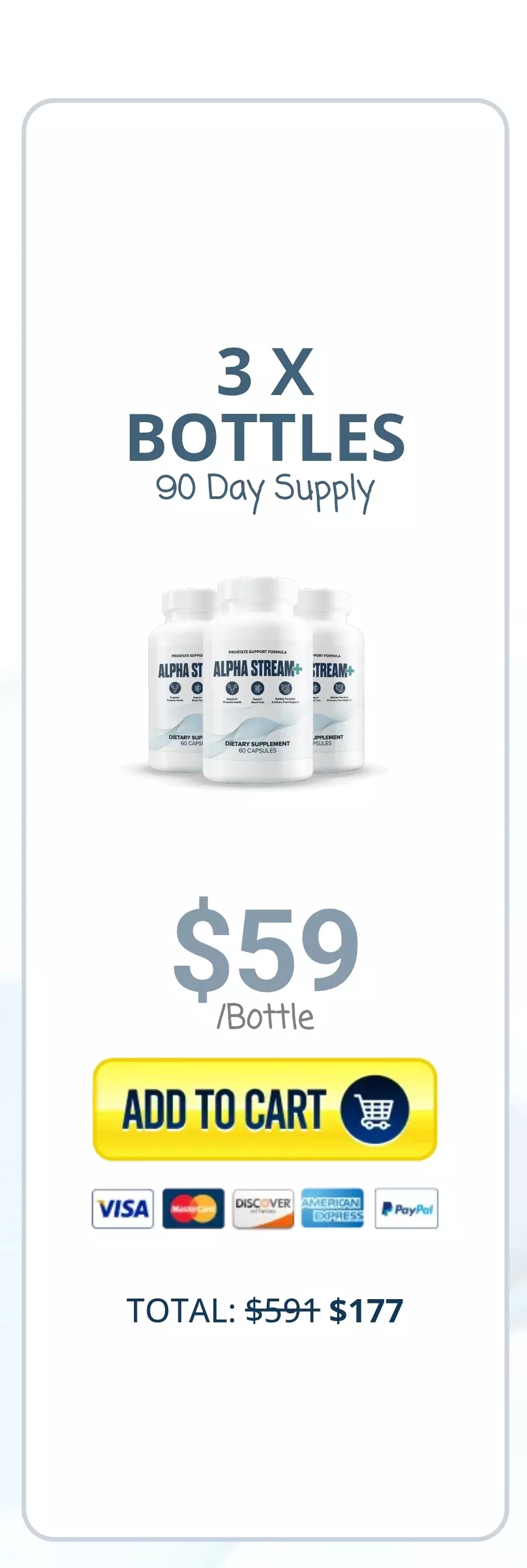 Alpha Stream Plus™ 3 bottles pricing
